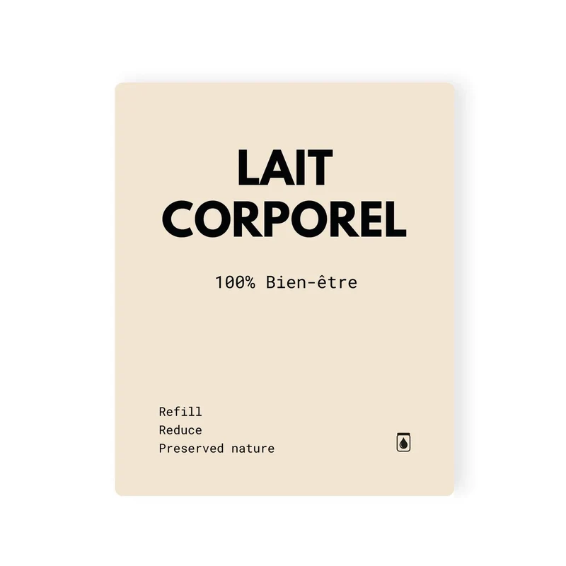Étiquette LAIT CORPOREL waterproof Beige Refill