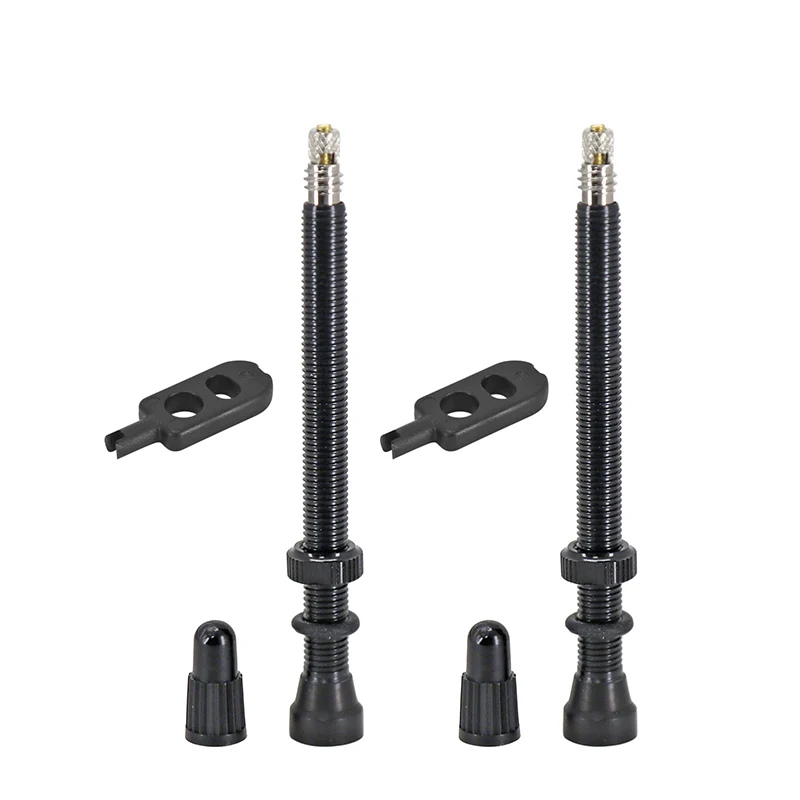 Valve De Pneu Tubeless Presta Hutchinson 60 mm Obus Demontable (Vendu A La Paire Sur Carte)