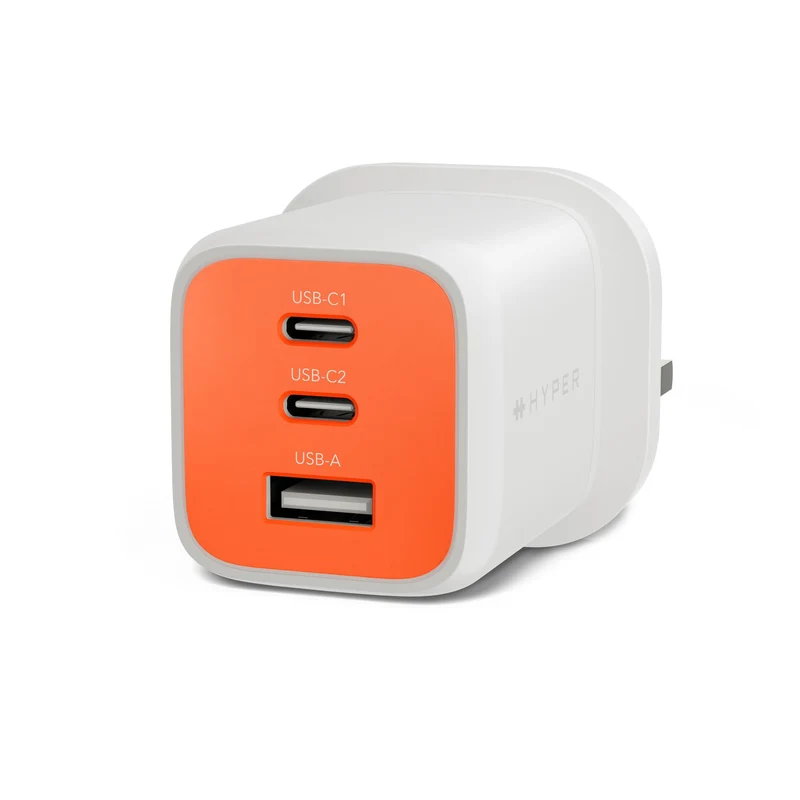 Chargeur GaN HyperJuice Flex 65 W - Orange (Royaume-Uni)
