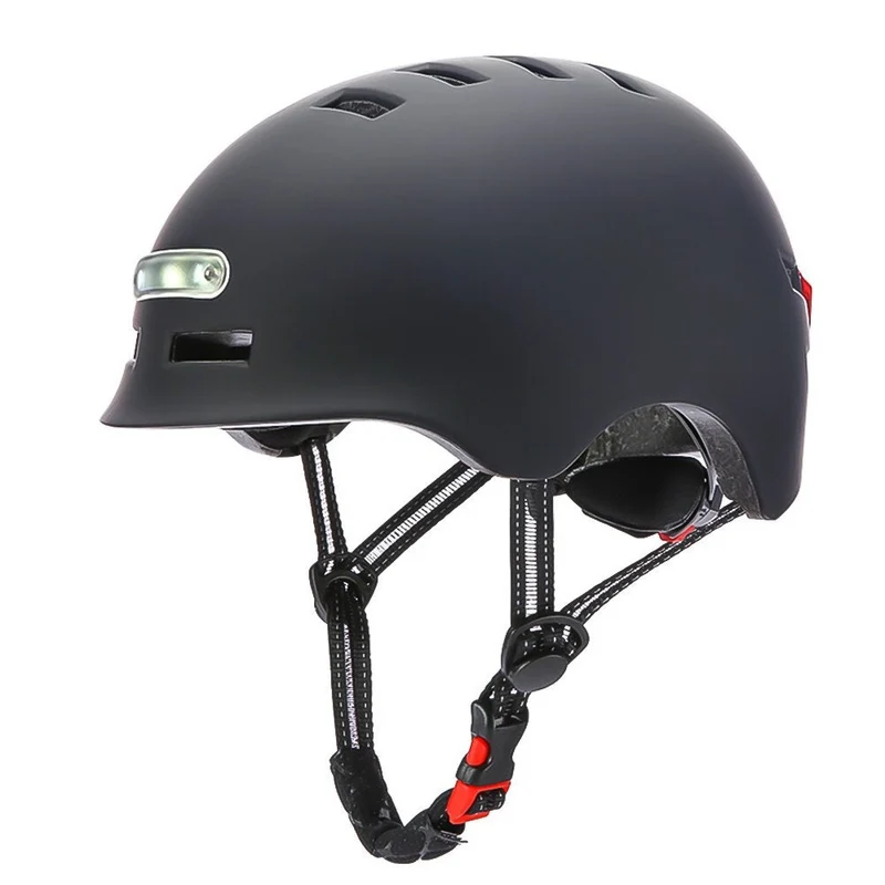 iScooter Casque de trottinette avec lumière LED