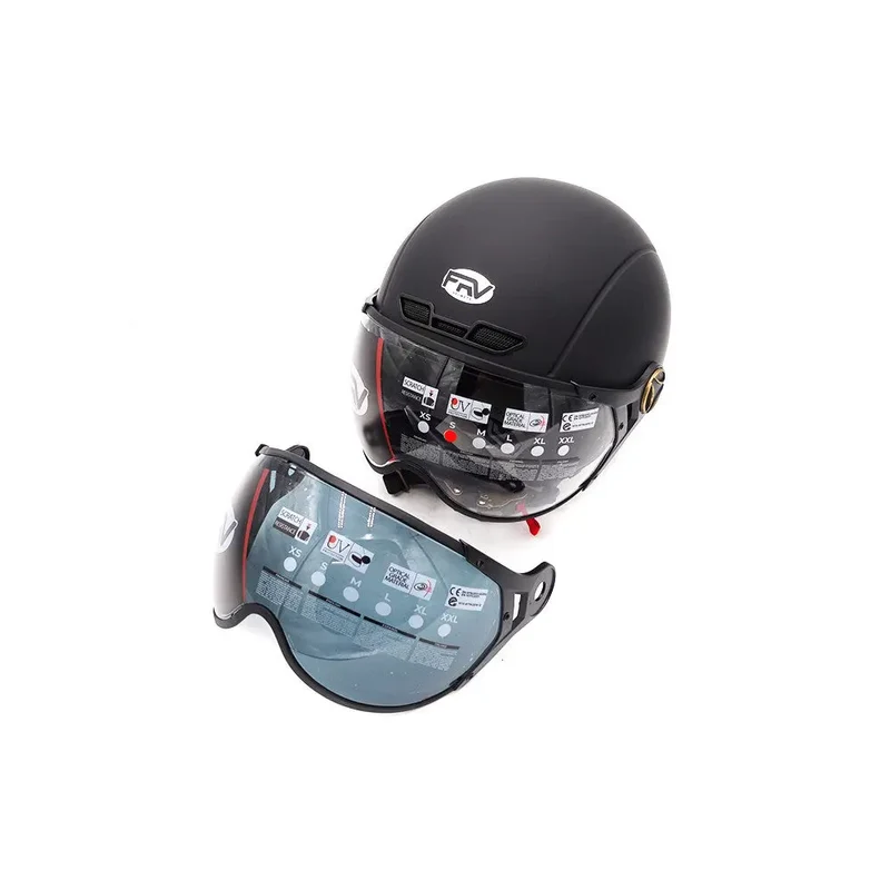 Casque JET FRV Noir Mat (taille S à XL) (L)