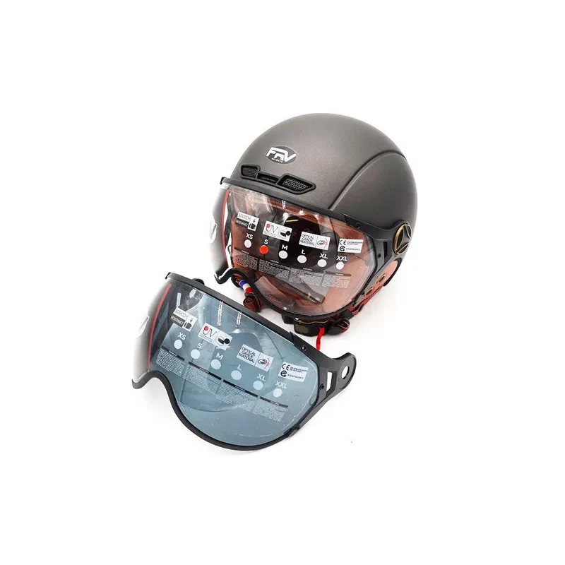 Casque JET FRV Gris graphite Mat (taille S à XL) (XL)