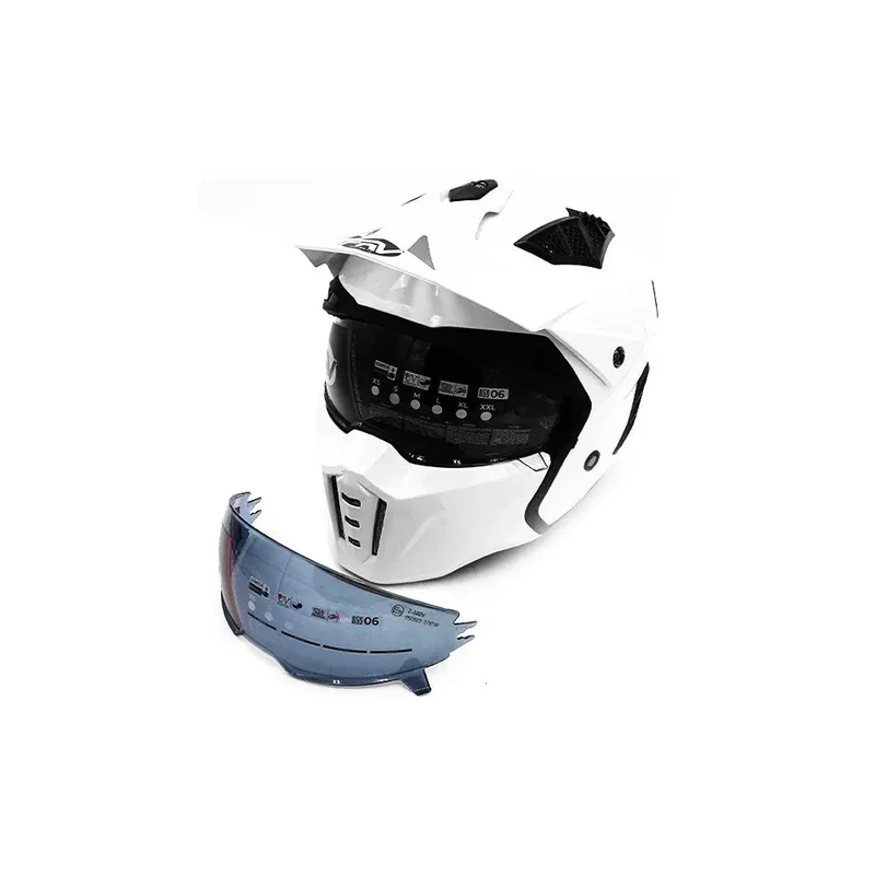 Casque street FRV blanc (taille S à XL) (L)
