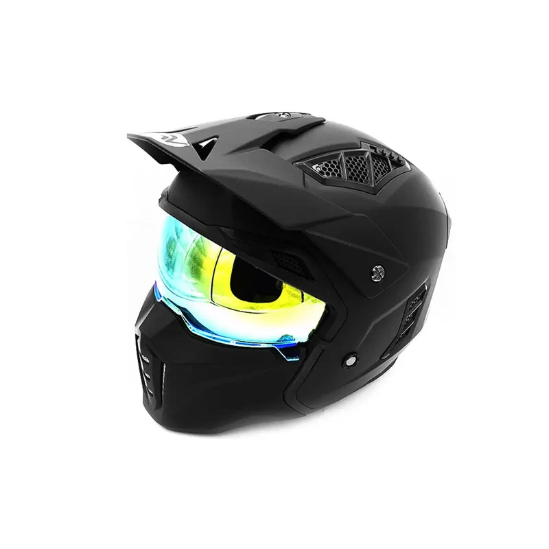 Casque Street FRV Noir Mat (taille S à XL) (S)