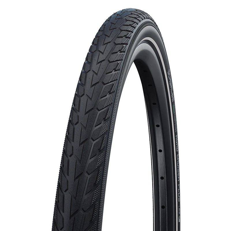 Pneu VTC Urbain 700 X 35 Schwalbe Road Cruiser Plus Noir Tr (47-622) Renfort Puncture-Guard Flanc Reflex Compatible VAE