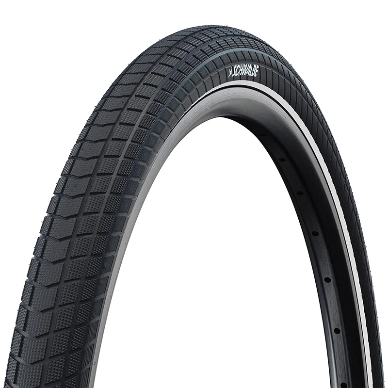 Pneu VTT Urbain - VAE 20 X 2.15 Schwalbe Motion Super Moto-X Noir Tr (55-406) Renfort Green-Guard Flanc Reflex Homologué VAE E50