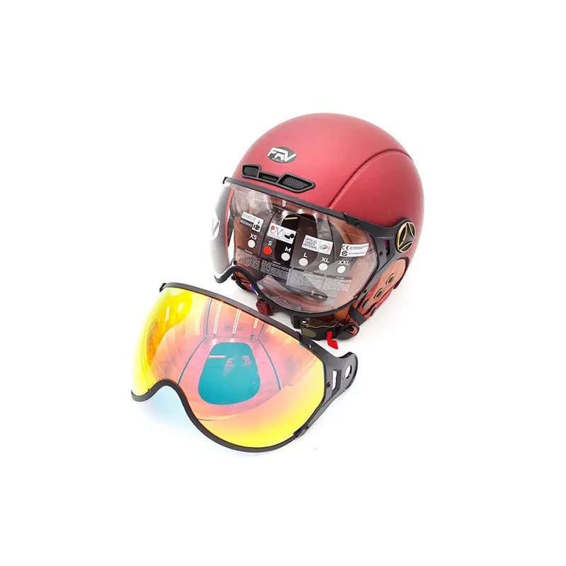 Casque JET FRV bordeaux mat (taille S à XL) (XL)