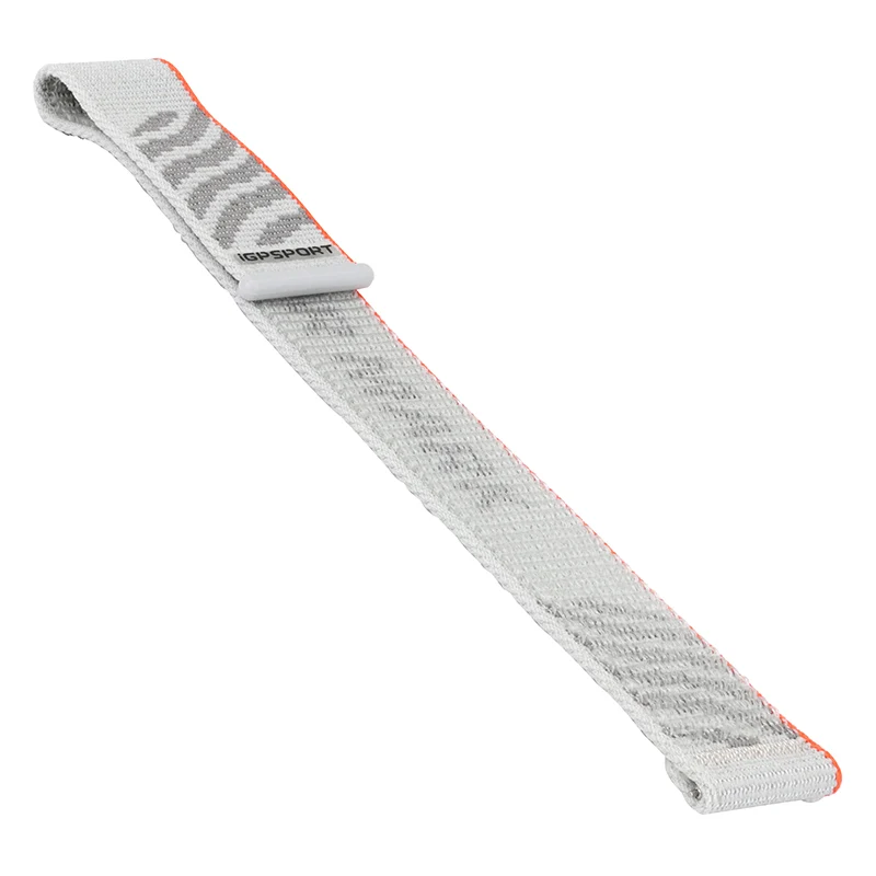 Bracelet Pour Montre Gps - Compteur Igpsport Verun Textile Léger Respirant Fixation Strap Gris Liseret Orange Reference 225227, 225228