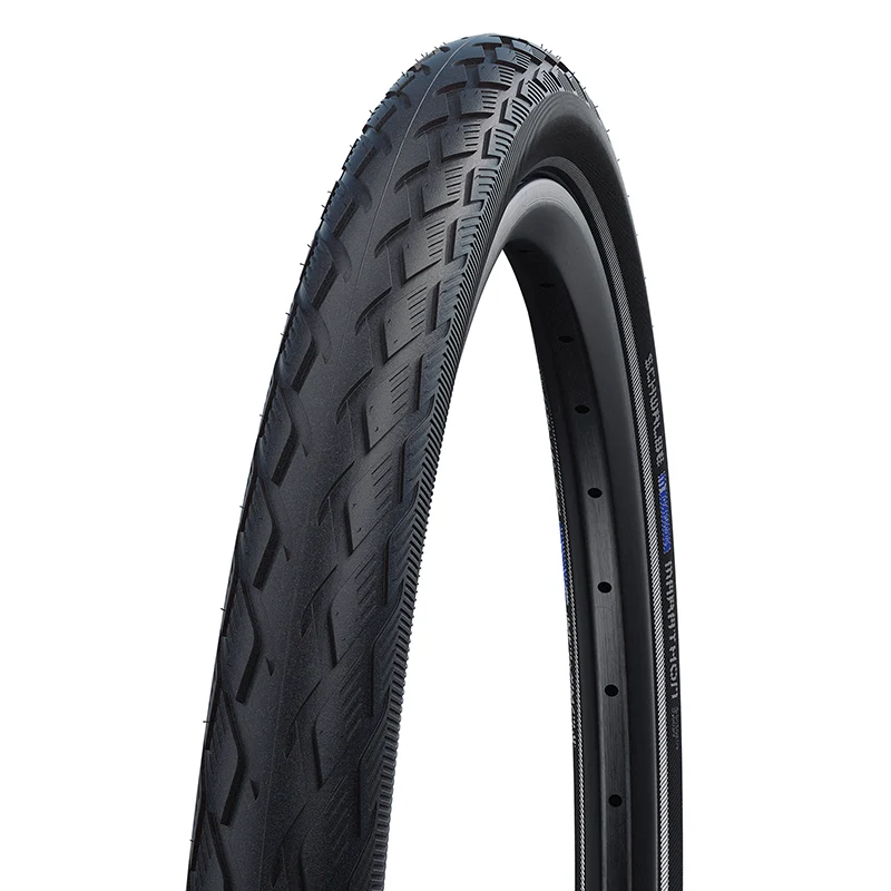 Pneu City 16 X 1.35 Schwalbe Marathon Noir Tr (35-349) Renfort Greenguard Flanc Reflex Compatible VAE (Brompton) (Offre Spéciale)