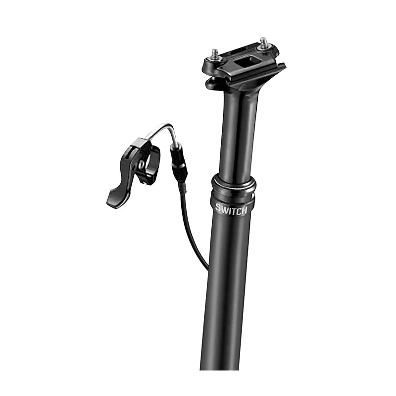 Tige De Selle VTT Télescopique Switch Swl-100 Alu Noir Diam. 27.2 L400 mm (Réglage Par Câble Interne Débattement 100 mm) Fixation Cintre