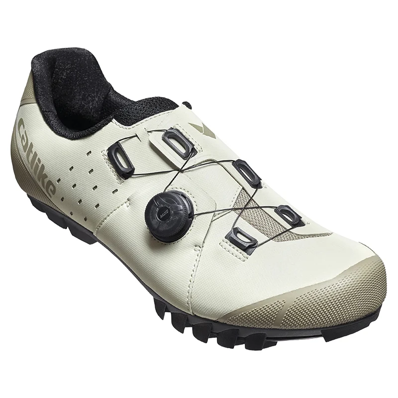 Chaussure VTT Catlike Whisper X2 Beige T44 Fixation Molette Micrometrique Moz Compatible Look-Shimano (Paire)