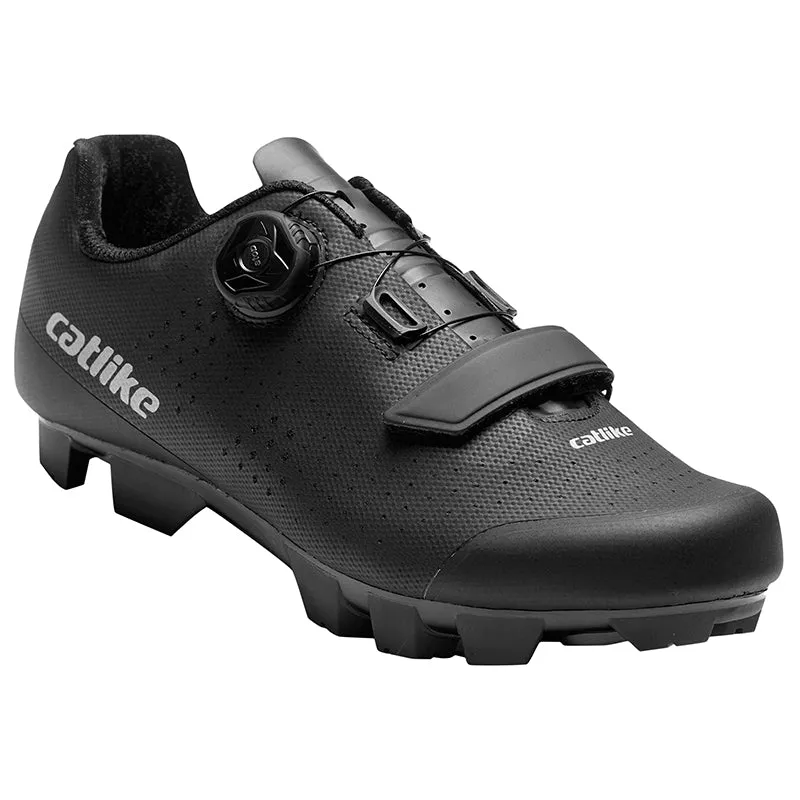 Chaussure VTT Catlike Kompact'O X Noir T46 Fixation Molette Micrometrique Atop-Velcro Compatible Look-Shimano (Paire)