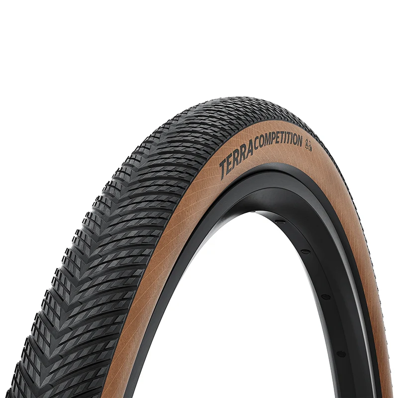Pneu Gravel 700 X 40 Continental Terra Competition Trail Noir Flanc Marron Tubeless Ready Ts (40-622) Compatible VAE