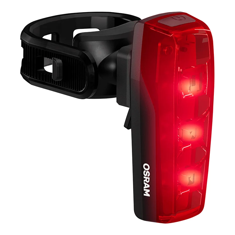 Éclairage Vélo Usb Arrière Sur Tige De Selle Osram Race Noir Fonction Éclairage Automatique-Feu Stop (Autonomie Jusqu'A13H) (Arrière) -Homologation Stvzo
