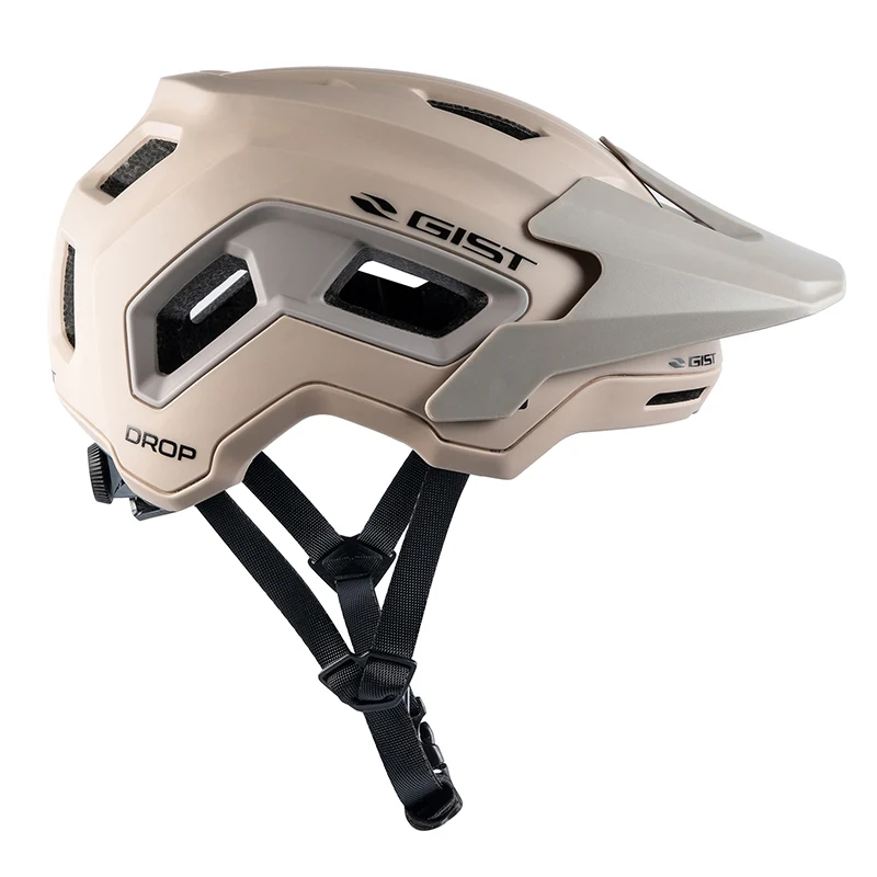 Casque Vélo Adulte Gist VTT Drop Beige In-Mold Taille 52-56 (Vendu En Boite)