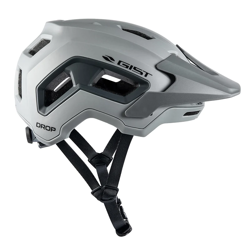 Casque Vélo Adulte Gist VTT Drop Gris In-Mold Taille 56-62 (Vendu En Boite)