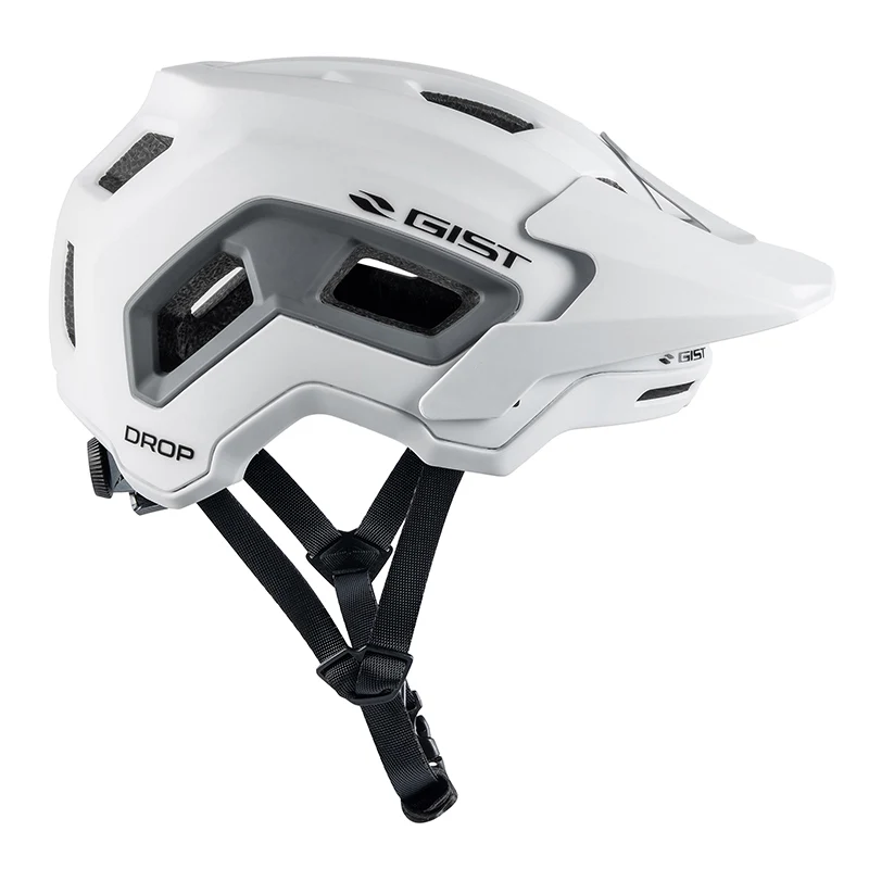 Casque Vélo Adulte Gist VTT Drop Blanc In-Mold Taille 52-56 (Vendu En Boite)