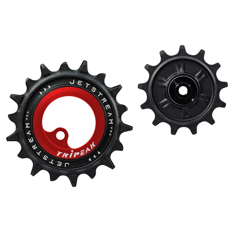 Galet Dérailleur Aopw Tripeak 13-18 Dents Céramique 12X1-11X2V. Shimano Deore Xt 8100-8130 Slx 7120-7100 Grx 822 Rouge (Jeu De 2) (Garantie 4 Ans)