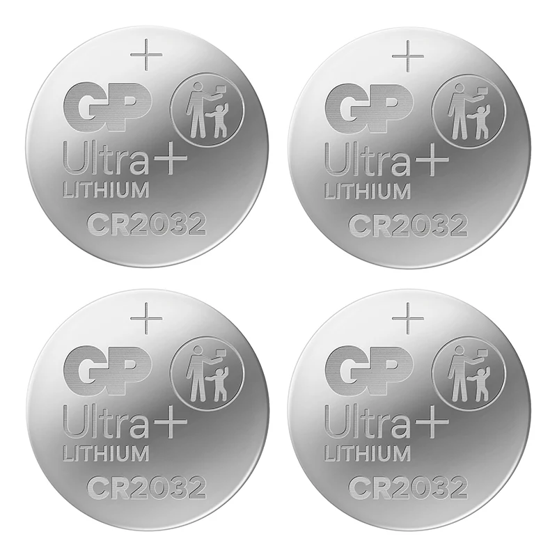 Pile Bouton Cr2032 Gp Ultra Lithium 3V (Vendu Par 4)