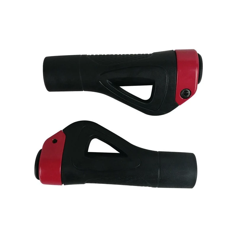 Poignées Ergonomiques V2 par Paire avec Embout Rouge (Gamme Z)