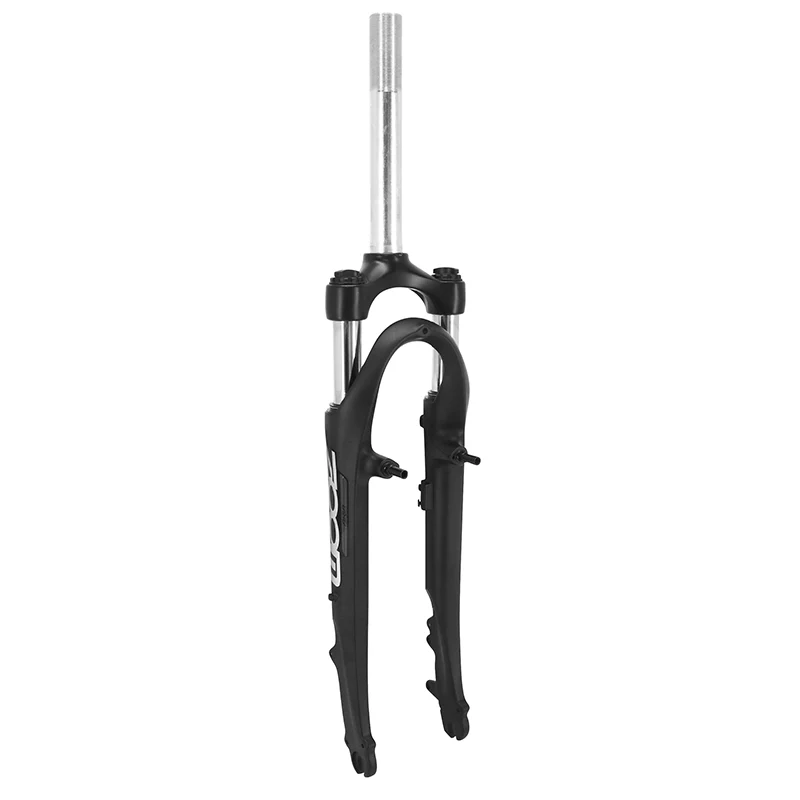 Fourche VTC 28 " Zoom Swift Alu Ressort-Elastomere Noir Deb. 45 mm Pivot (200-60 mm) Filete 1"1-8-28,6 Extérieur Compatible Frein A Disque-V-Brake Avec Fixation Pour Porte Bagage