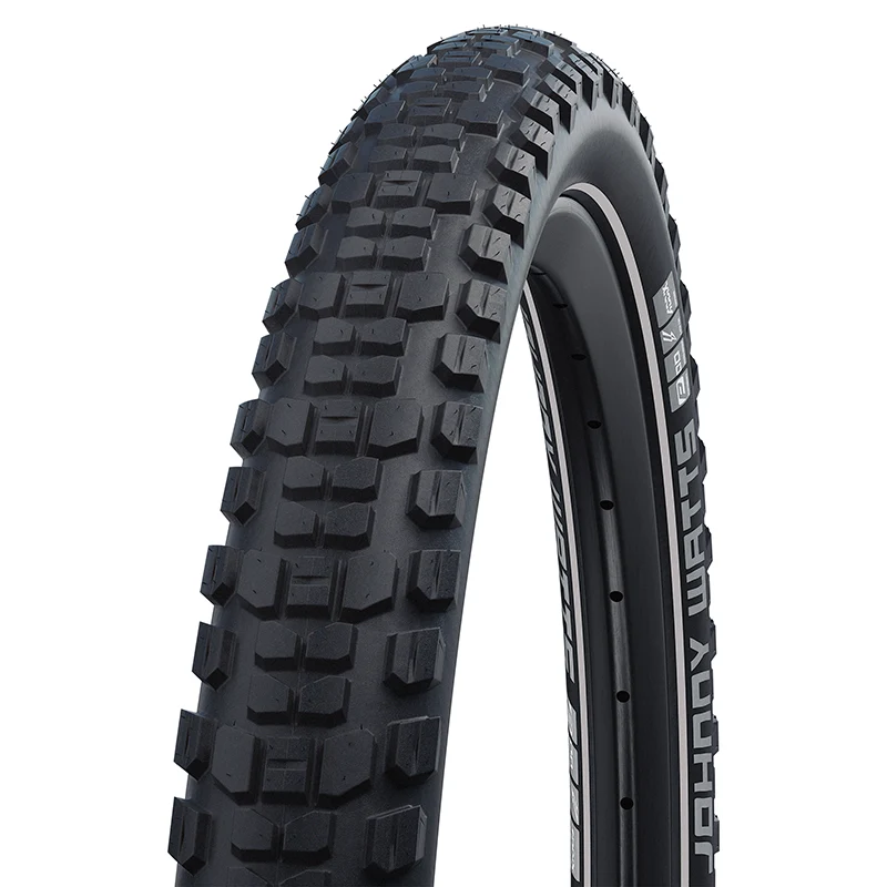 Pneu VTT Suv - VAE 27.5 X 2.35 Schwalbe Johnny Watts Addix Performance Noir Ts (60-584) Double Defense Flanc Reflex Homologué VAE E50 (Montage Atelier)