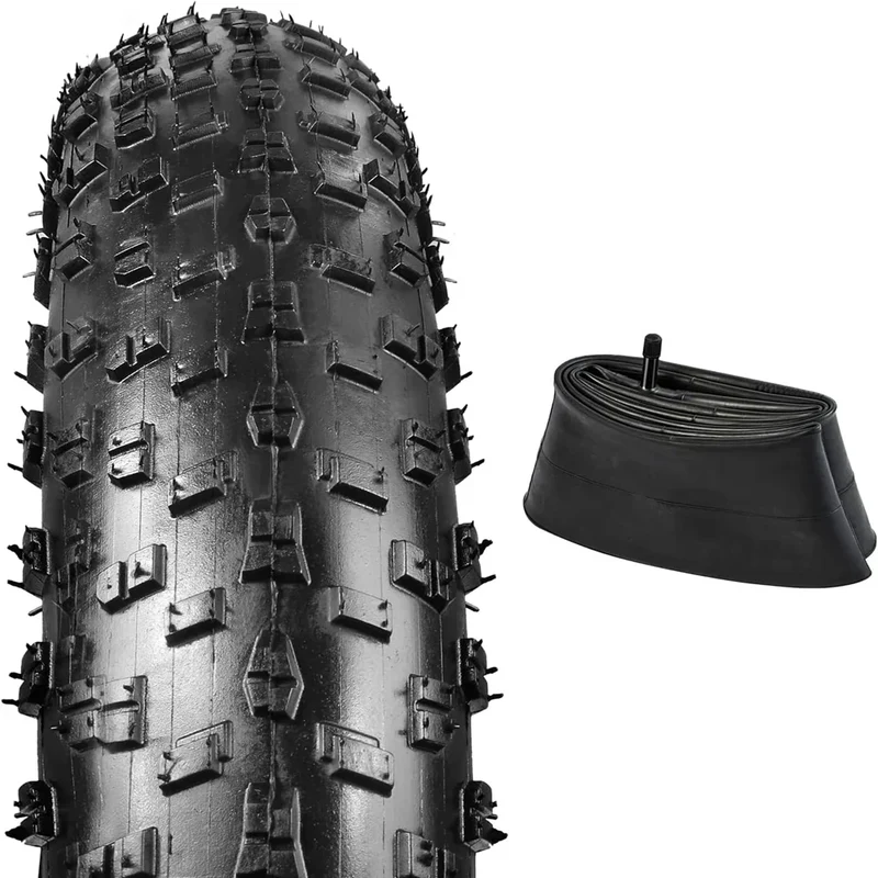 SHENGMILO Pneu extérieur et pneu intérieur pour vélo électrique 26x3,0 pouces