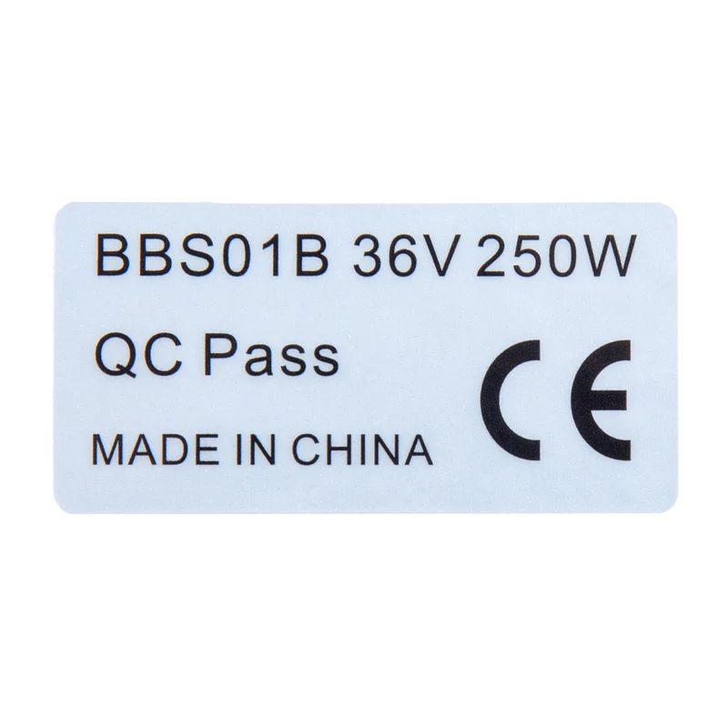SHENGMILO Moteur Label E-Bike homologué 36V 250W