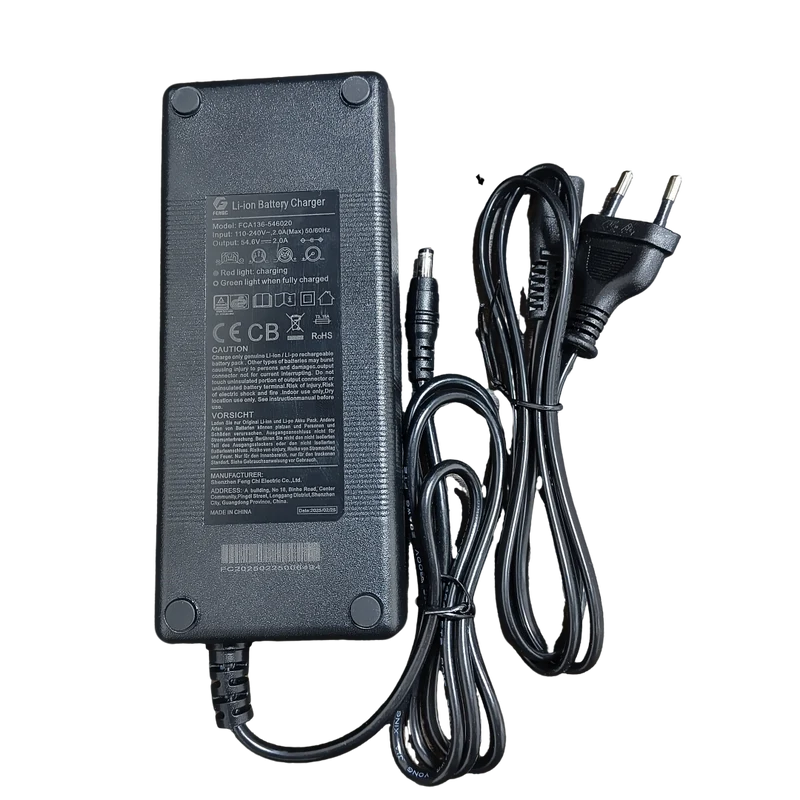 SHENGMILO Chargeur de batterie standard européen 48 V 2 A Convient à tous les modèles