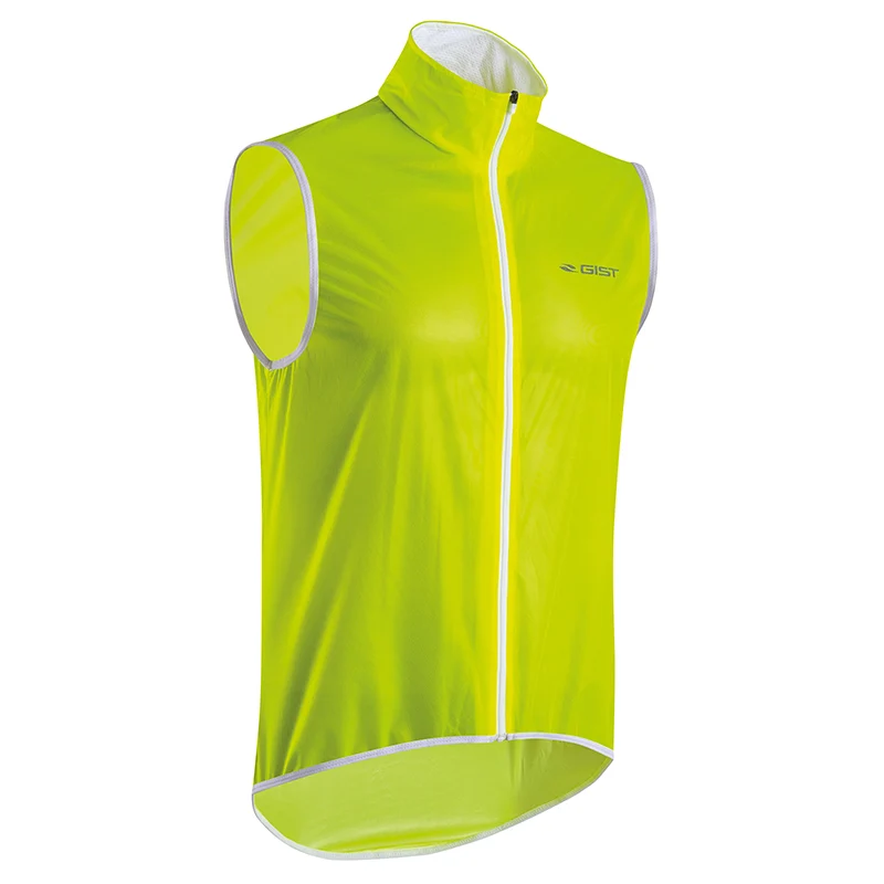 Coupe Vent Gist Jaune Fluo Impermeable Sans Manchexxl