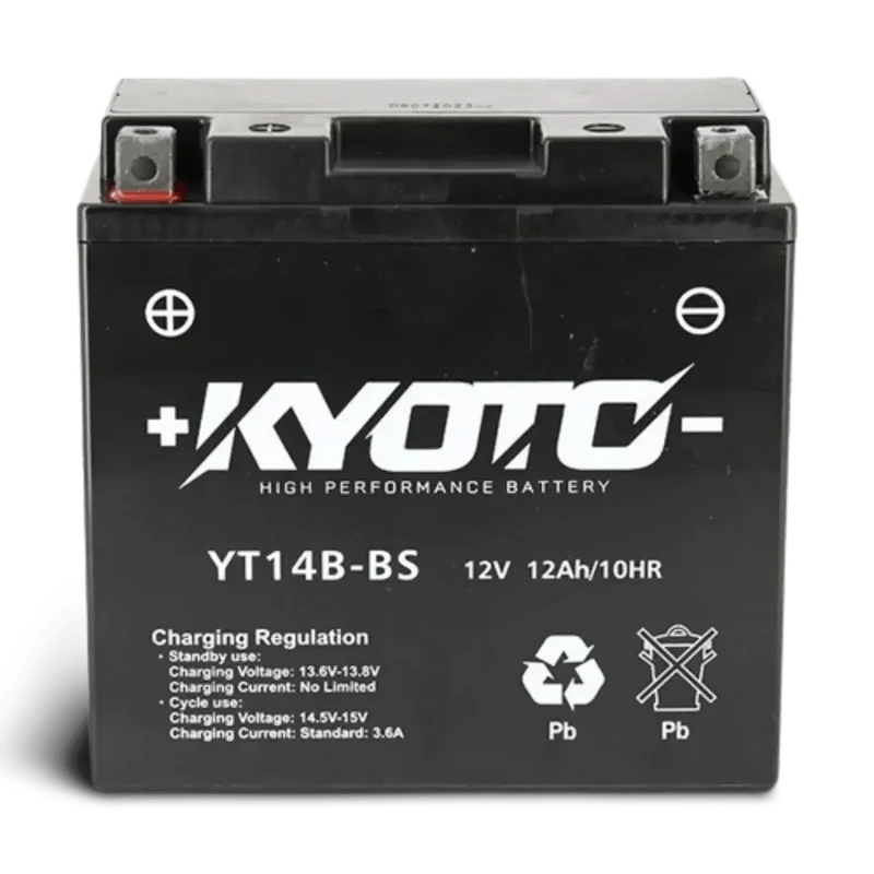 Batterie moto KYOTO GT14B-BS 12V 12Ah AGM