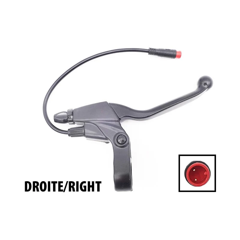 Poignée de Frein Droite avec Connecteur Étanche pour Trottinette Électrique Kugoo M4 Pro / Smartgyro