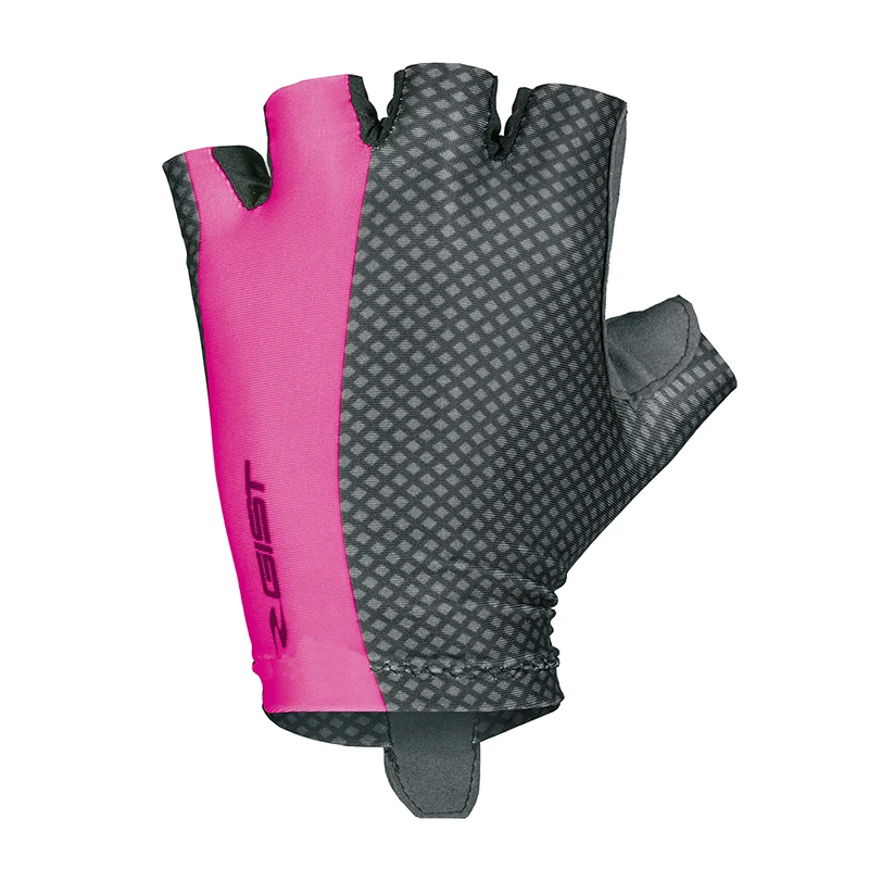 Gants Vélo Court Gist Lady - Femme Linea Été Fushia-Noir XS (Paire Sur Carte) Sans Velcro