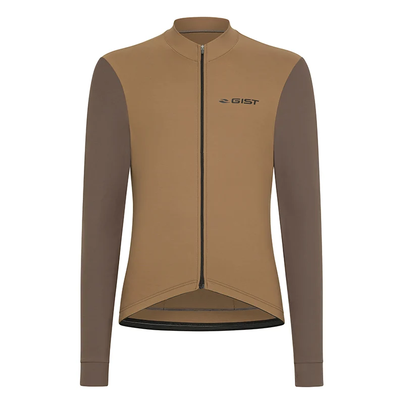 Maillot Gist Hiver Zero Terre Marron Manches Longues L