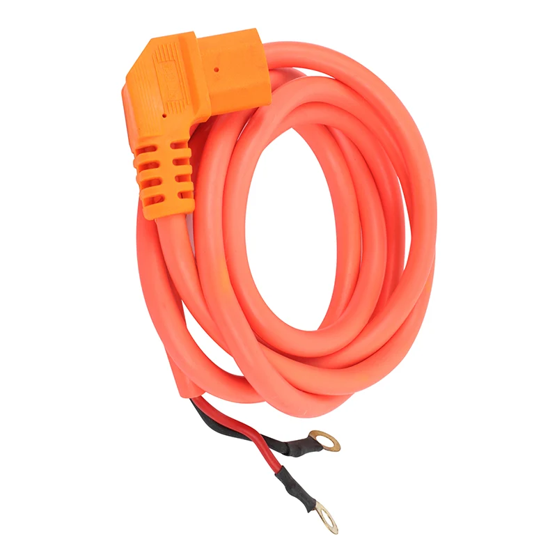Câble De Connection Prise De Charge Scoot Électrique Adaptable Citycoco Orange (Connecteur Alimentation L 1,50 M) -P2R-