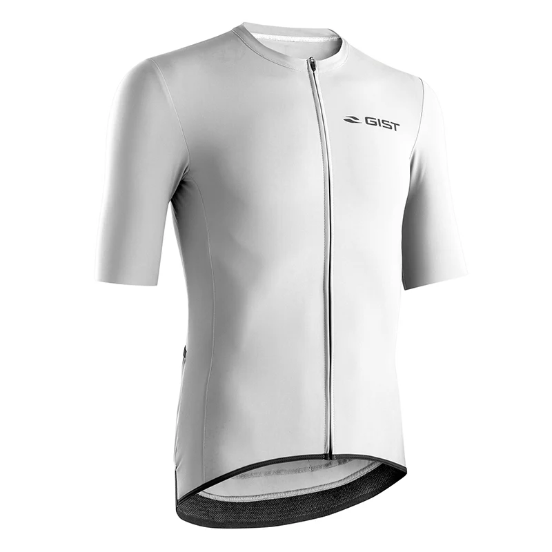 Maillot Gist Été Supremo Manches Courtes Zip Total Blanc M