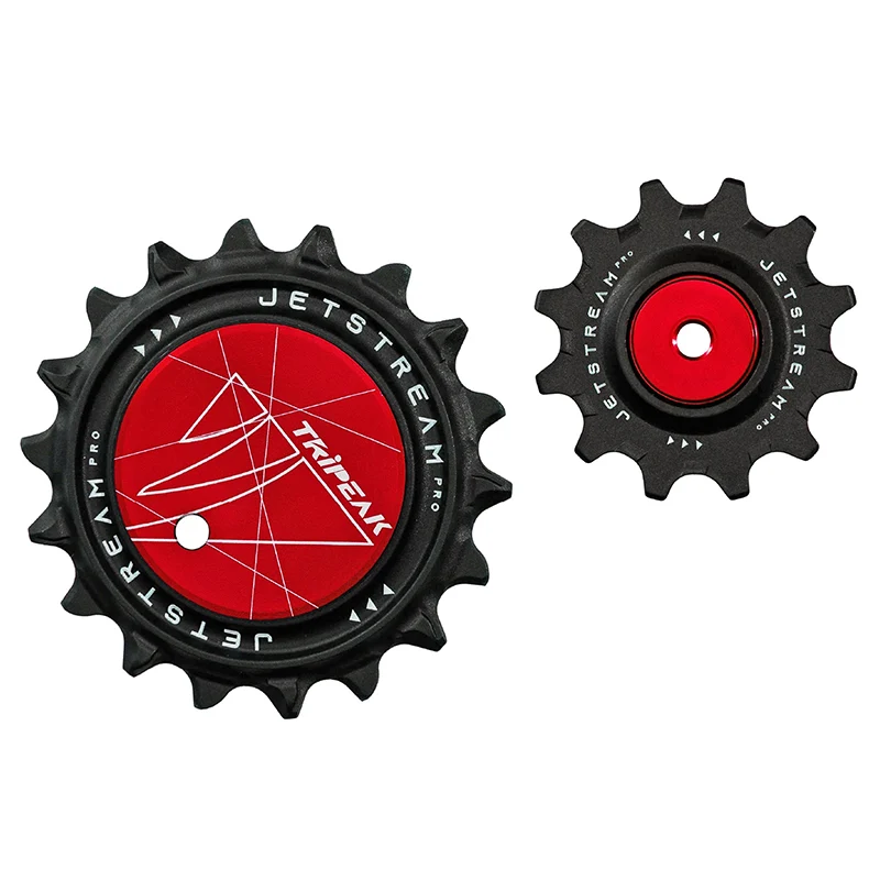 Galet Dérailleur Aopw-Aero Tripeak 12-18 Dents Céramique 12X2V. Shimano Dura-Ace R9200, Ultegra R8100, 105, Slx 7100, Sram Axs Red E1-Force E1 Rouge (Vendu Au Kit) (Garantie 4 Ans)