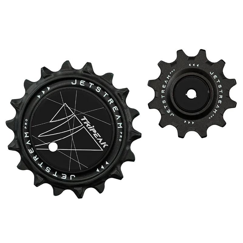 Galet Dérailleur Aopw-Aero Tripeak 12-18 Dents Céramique 12X2V. Shimano Dura-Ace R9200, Ultegra R8100, 105 R7100, Sram Axs Red E1-Force E1 Noir (Vendu Au Kit) (Garantie 4 Ans)