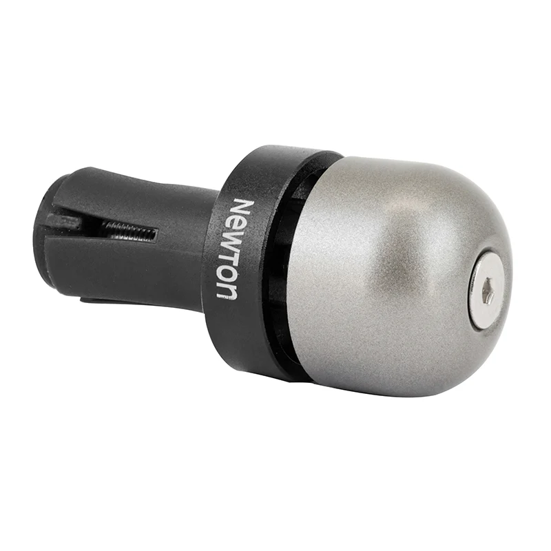 Sonnette Ping 22,2 mm Gris Fixation Embout De Cintre (Vendu A L'Unite) - Compatible Vélo Route