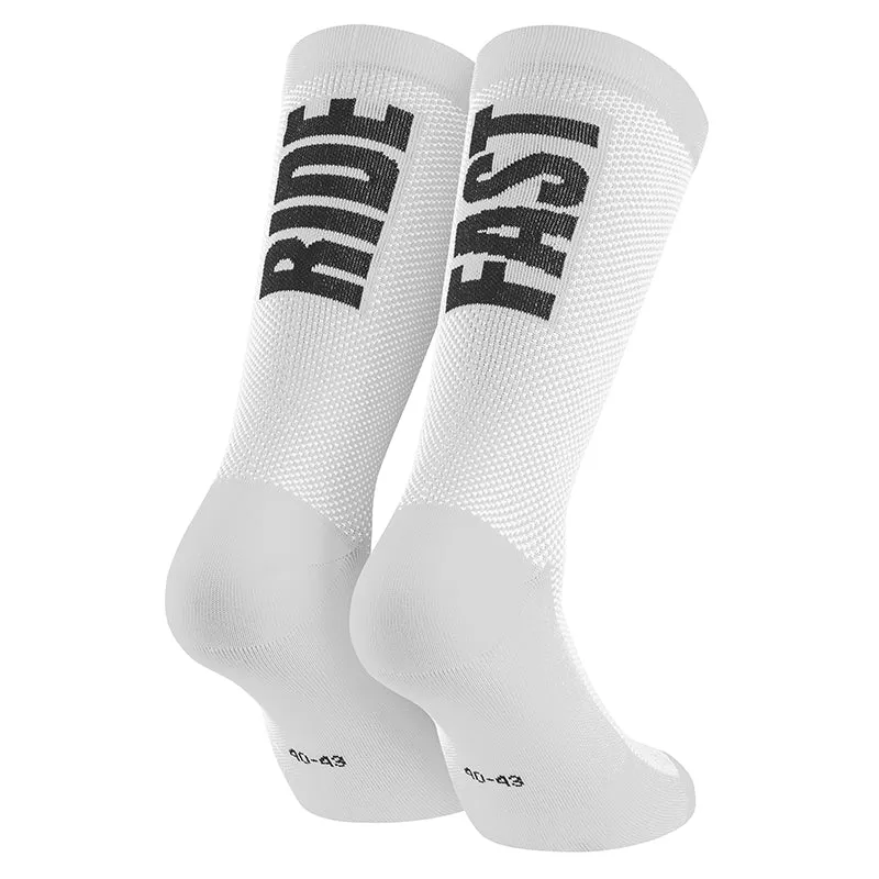 Chaussettes - Socquettes Été Gist Ride Fast Blanc 36-39 Antibacterien - Hauteur 22 cm (Paire)