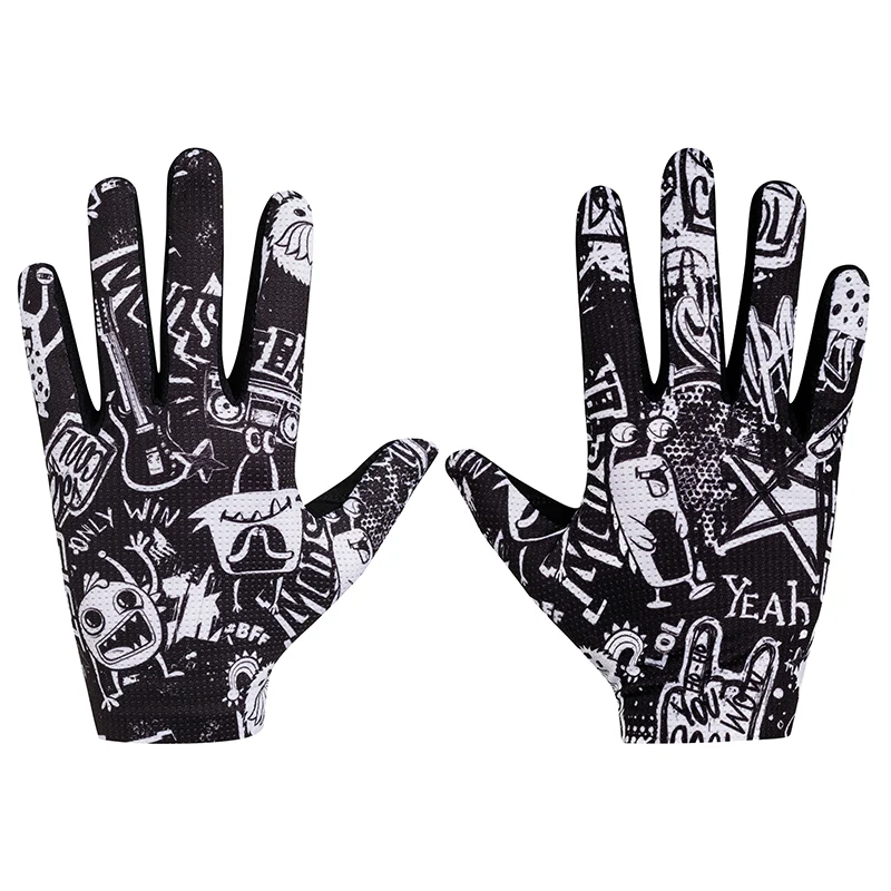Gants Vélo VTT Long Gist Faster Deco Cool L (Paire Sur Carte) Sans Velcro Compatible Ecran Tactile