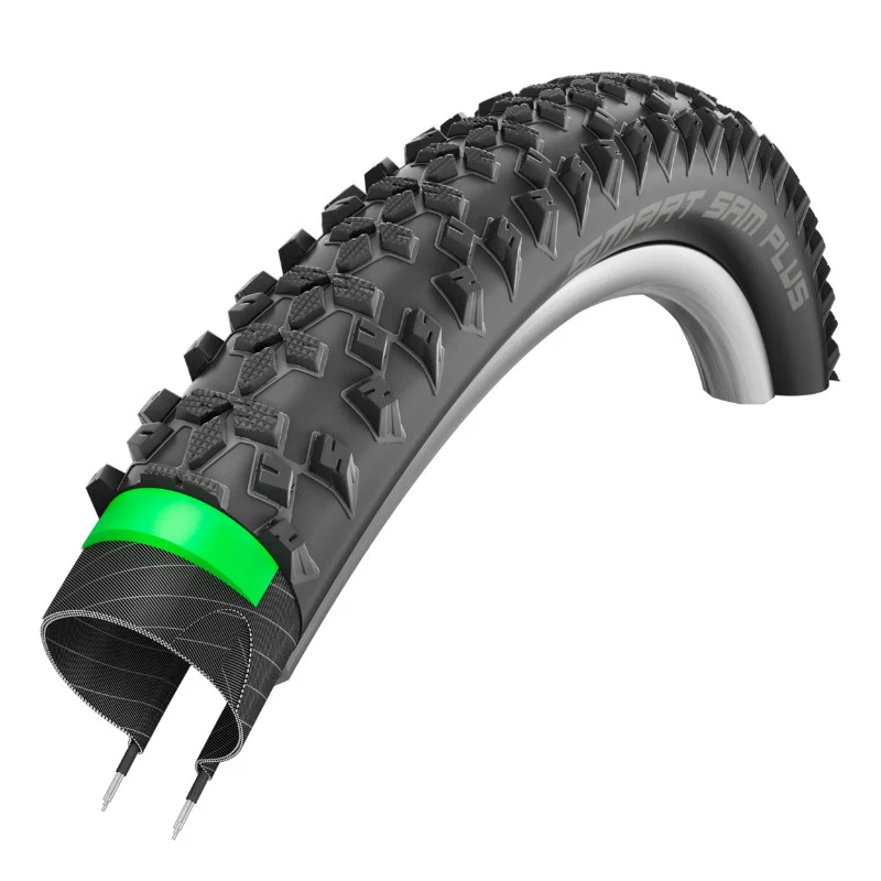 Pneu VTT - VAE 29 X 2.25 Schwalbe Smart Sam Plus Addix Noir Tr (57-622) Double Defense Renfort Greenguard Homologué VAE E50