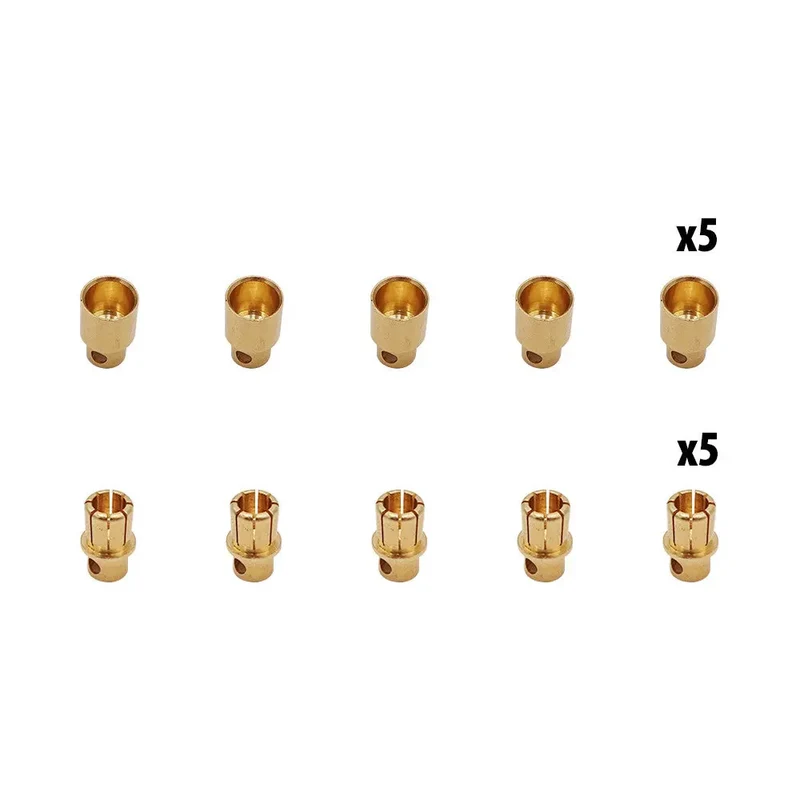 Connecteurs banane 8mm x10 pcs (5 male + 5 femelles)