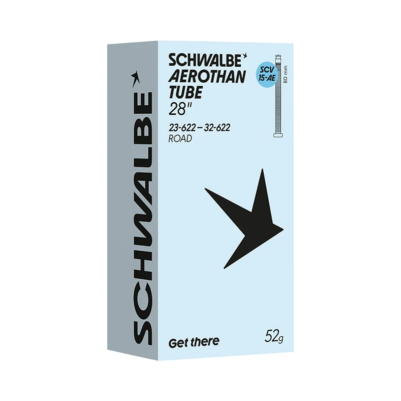 Chambre A Air Vélo 700 X 23-32 Schwalbe Aerothan Tpu Clik Valve 80 mm (Scv15-Ae) 52Grs