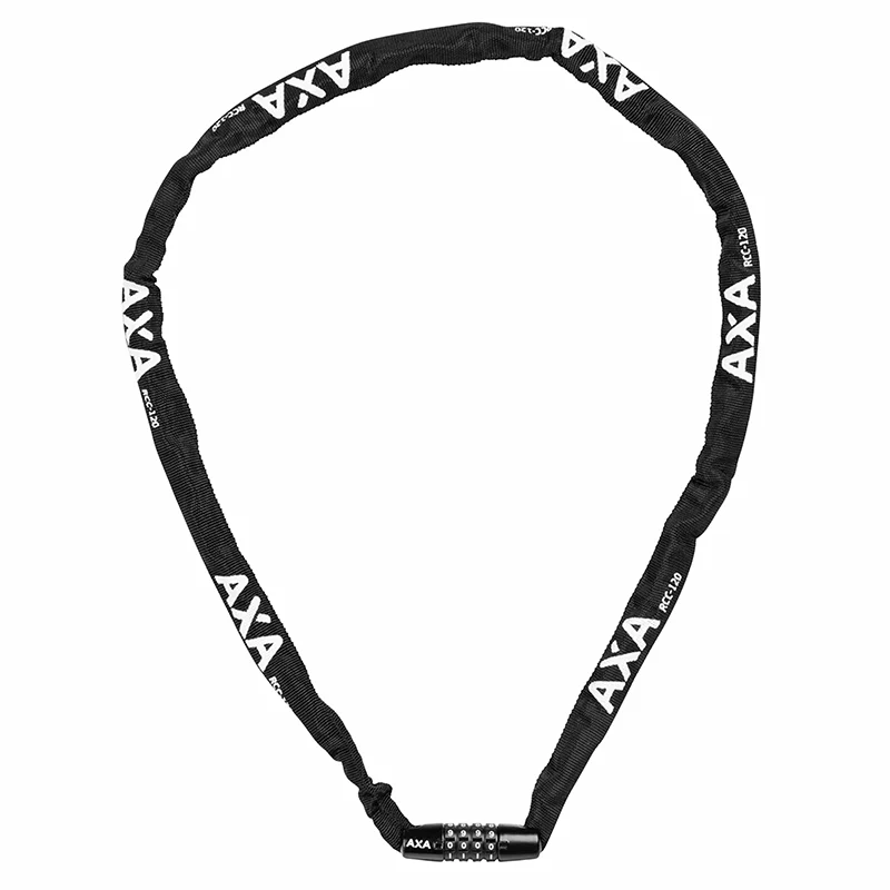 Antivol Vélo Chaîne A Combinaison Axa Rigid Code Diam 3.5 mm L1.20M Noir - Sécurité Niveau 3-15