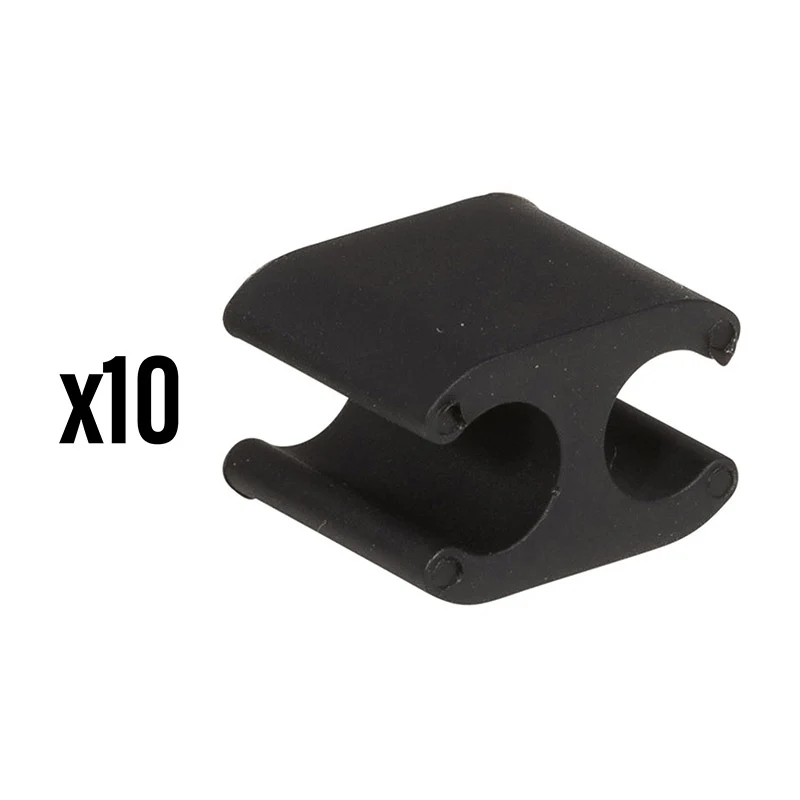 Attache Gaine Frein-Dérailleur Elvedes Noir 2,5 - 5 mm (Vendu Par 10) -Compatible Di2-