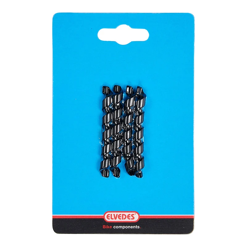 Gaine Spirale Flexible Pour Fil Électrique De VAE Et Gaine Elvedes Diam 4,3 - 5 mm Noir (Vendu Par 4)