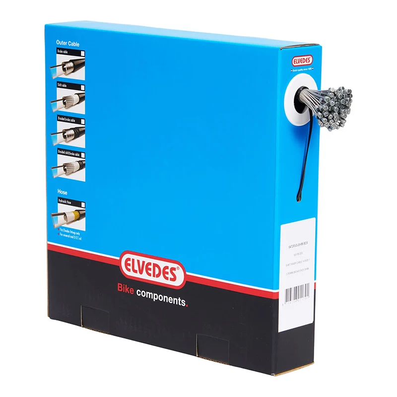 Câble De Dérailleur Elvedes INOX D1.1 mm L2.25M Compatible Sram (Vendu Par Boite De 100)
