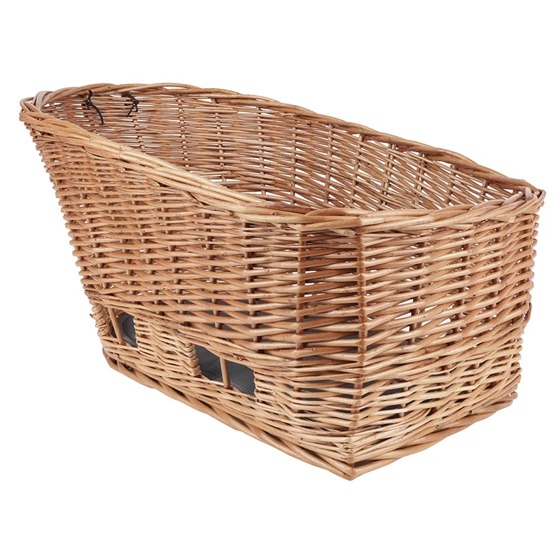 Panier Arrière Osier Basil Pour Chien 45 cm (Livre Avec Fixation Etau Porte Bagage) (45X37X21 cm) -Grille - Dome Reference 223539
