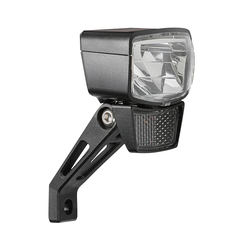 Éclairage Vélo VAE - E-Bike Avant Sur Fourche Axa Nxt 60 E-Bike 6-12V Homologué Noir Compatible Dynamo - Pour Voir A 70M Et Visible A 4Kms - Éclairage A L'Arret 4Mn